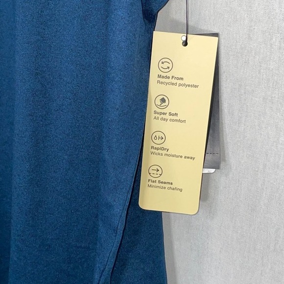 ID Ideology Women's Essentials Sweat Set Tank Top Blue, XS - Picture 3 of 7